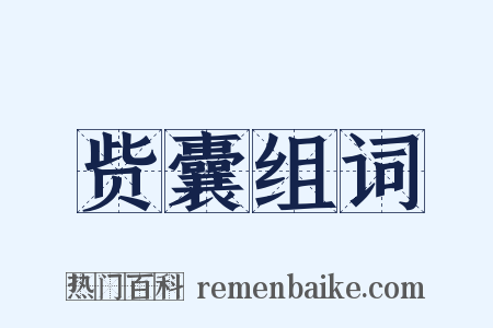 赀囊组词是什么意思的图片